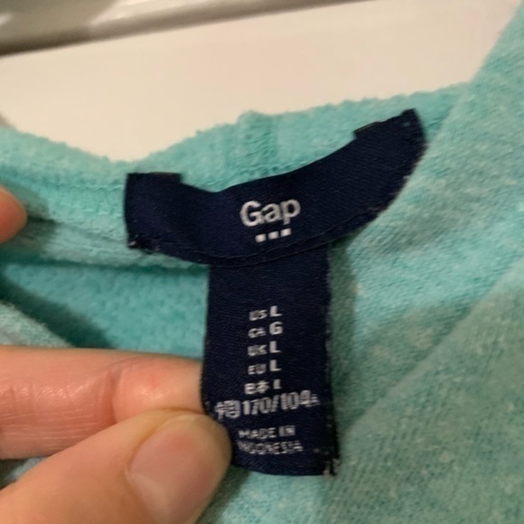 GAP Baby blue Children’s Hooded Sweatshirt Large - Picture 3 of 7